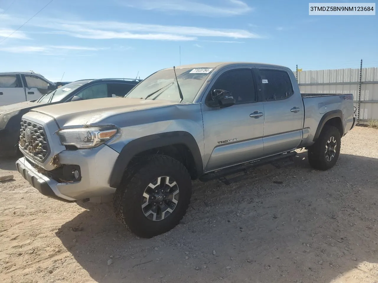 2022 Toyota Tacoma Double Cab VIN: 3TMDZ5BN9NM123684 Lot: 77833784