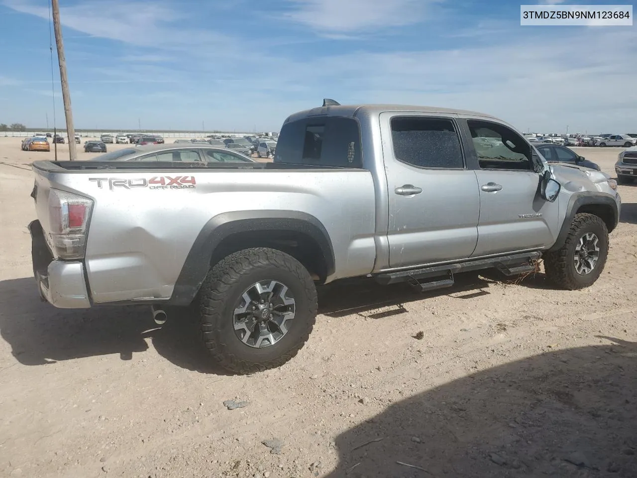 2022 Toyota Tacoma Double Cab VIN: 3TMDZ5BN9NM123684 Lot: 77833784