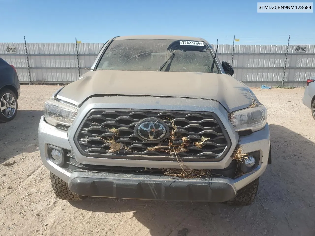 2022 Toyota Tacoma Double Cab VIN: 3TMDZ5BN9NM123684 Lot: 77833784