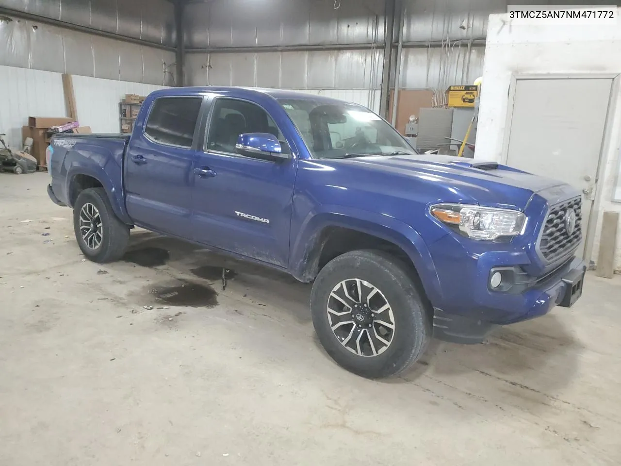 2022 Toyota Tacoma Double Cab VIN: 3TMCZ5AN7NM471772 Lot: 77846514