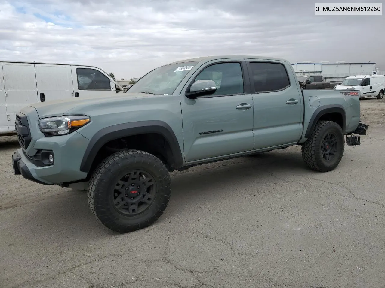 3TMCZ5AN6NM512960 2022 Toyota Tacoma Double Cab