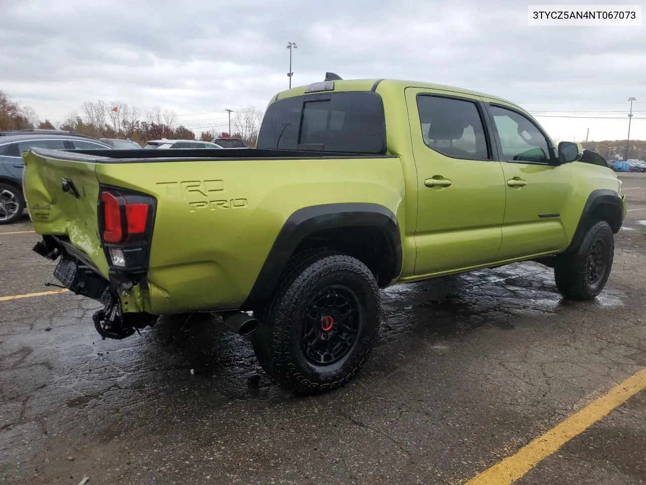 2022 Toyota Tacoma Double Cab VIN: 3TYCZ5AN4NT067073 Lot: 77996824