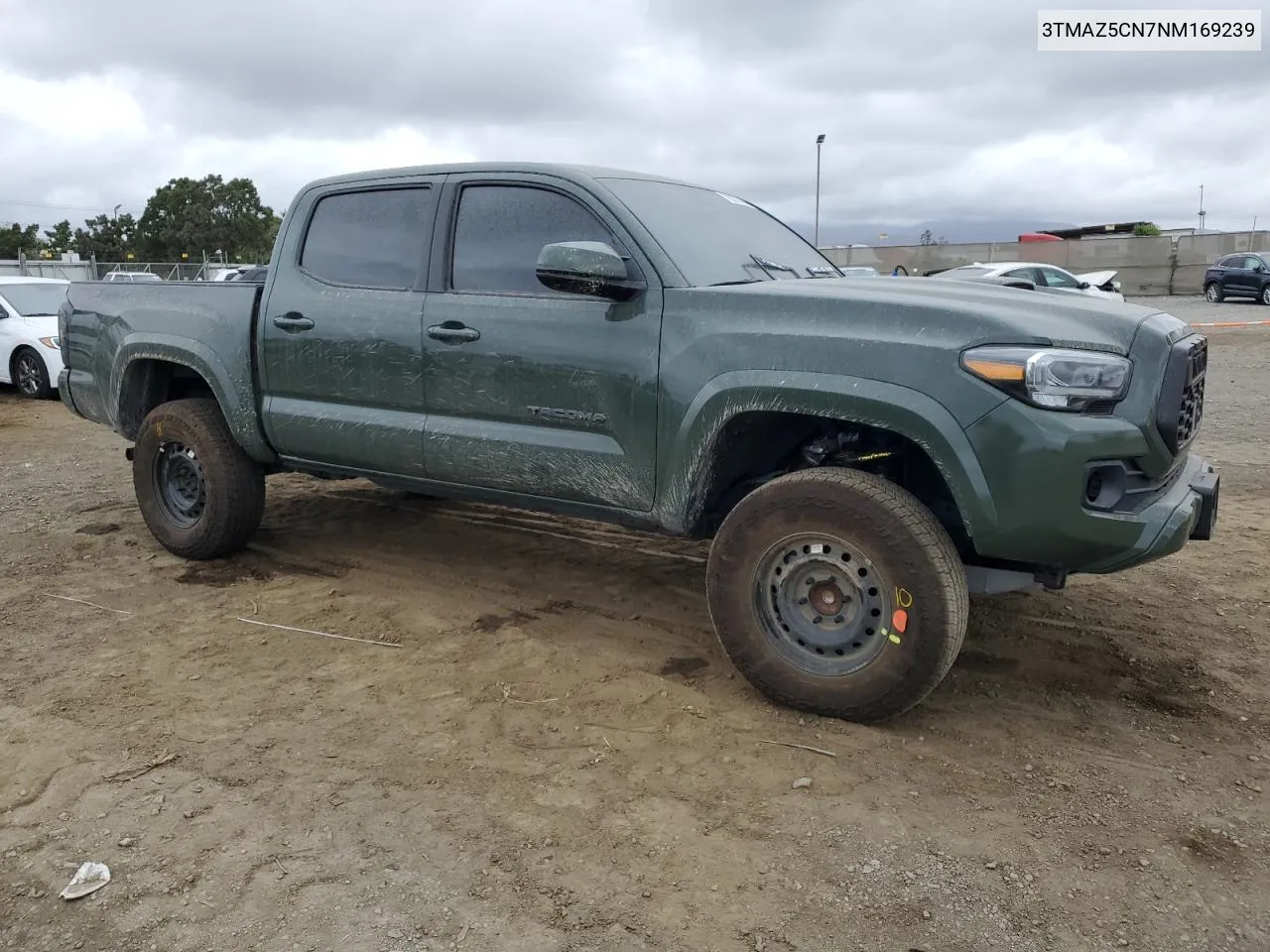 2022 Toyota Tacoma Double Cab VIN: 3TMAZ5CN7NM169239 Lot: 78070394