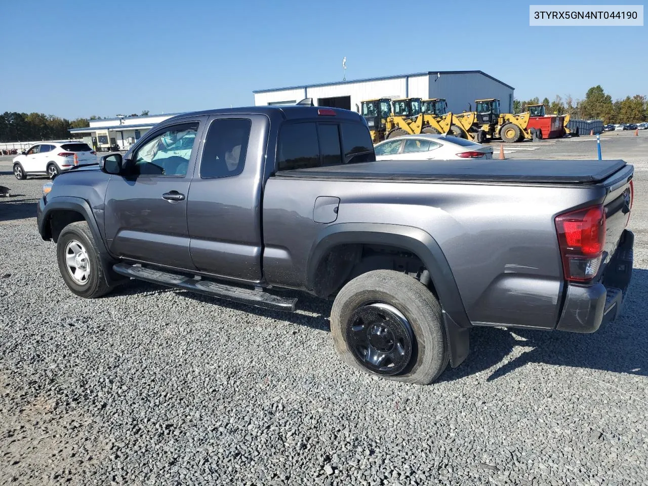 2022 Toyota Tacoma Access Cab VIN: 3TYRX5GN4NT044190 Lot: 78137844