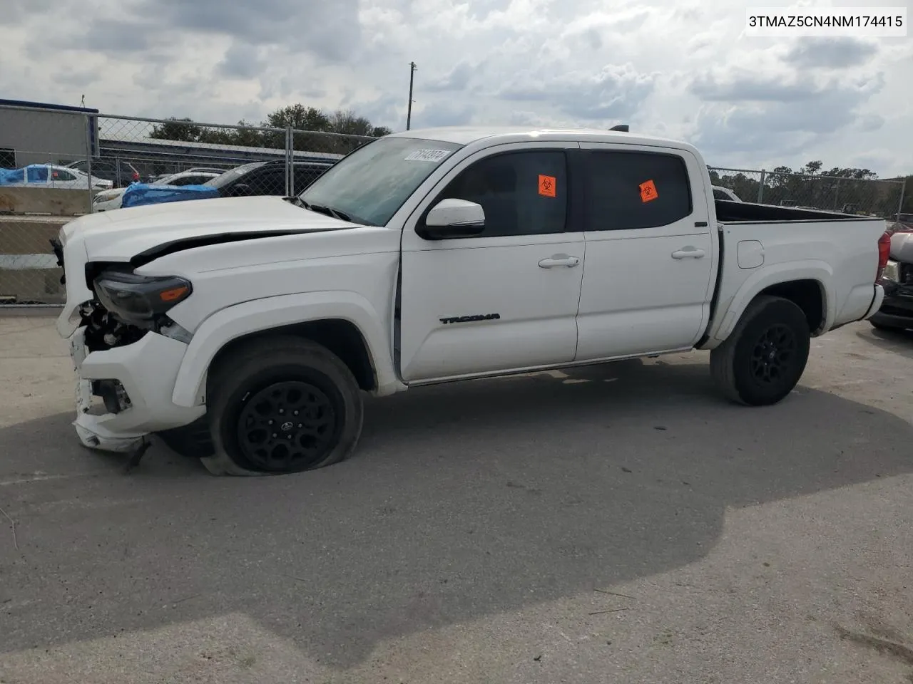 2022 Toyota Tacoma Double Cab VIN: 3TMAZ5CN4NM174415 Lot: 78143974