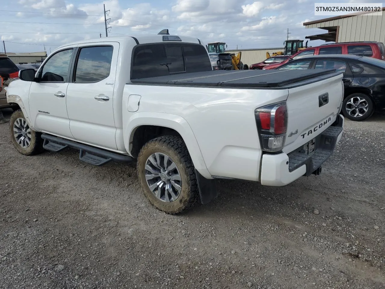 2022 Toyota Tacoma Double Cab VIN: 3TMGZ5AN3NM480132 Lot: 78194624