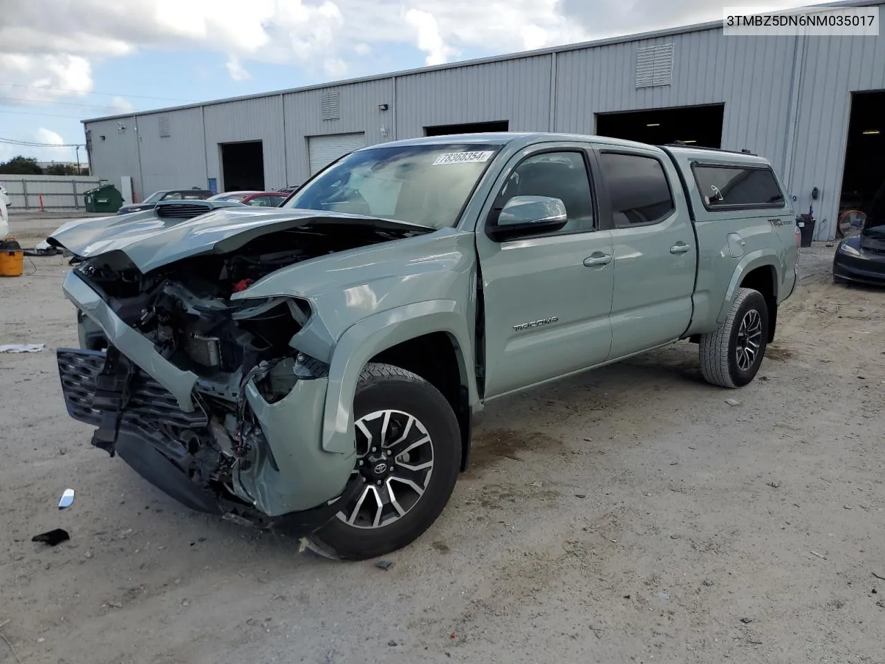 2022 Toyota Tacoma Double Cab VIN: 3TMBZ5DN6NM035017 Lot: 78368354