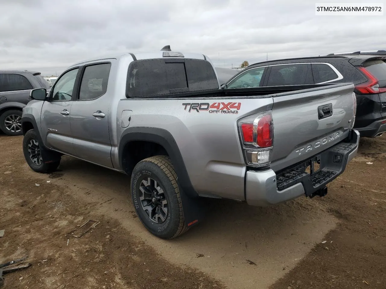 2022 Toyota Tacoma Double Cab VIN: 3TMCZ5AN6NM478972 Lot: 78637754