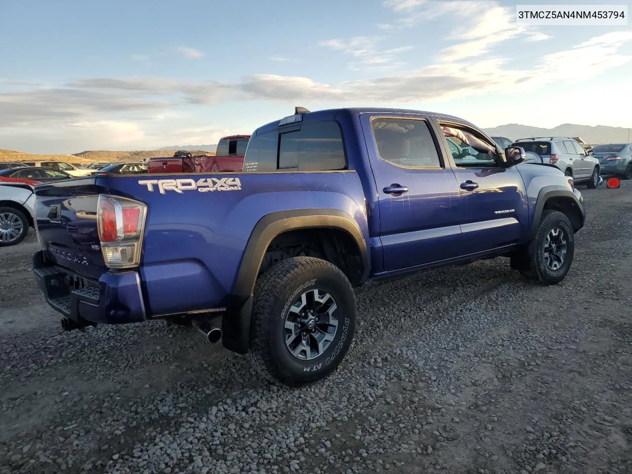 2022 Toyota Tacoma Double Cab VIN: 3TMCZ5AN4NM453794 Lot: 78711844