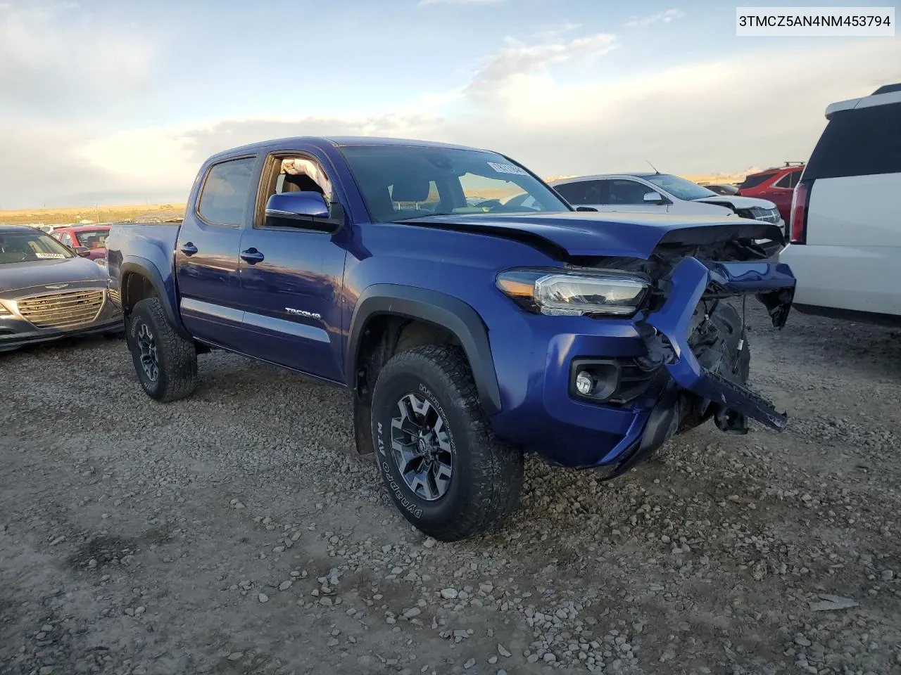 2022 Toyota Tacoma Double Cab VIN: 3TMCZ5AN4NM453794 Lot: 78711844