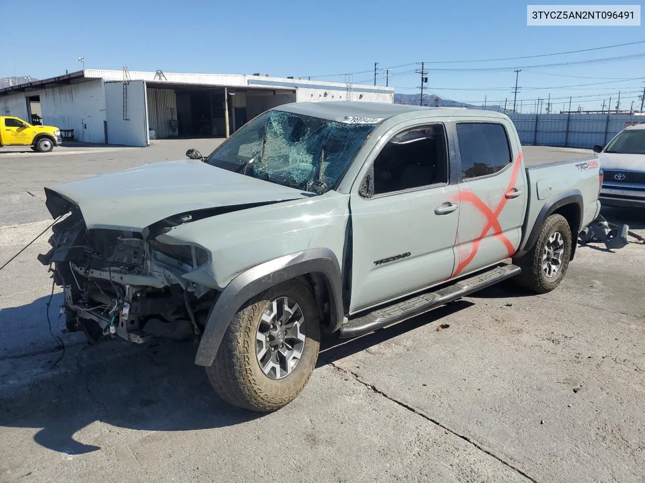 2022 Toyota Tacoma Double Cab VIN: 3TYCZ5AN2NT096491 Lot: 79328404