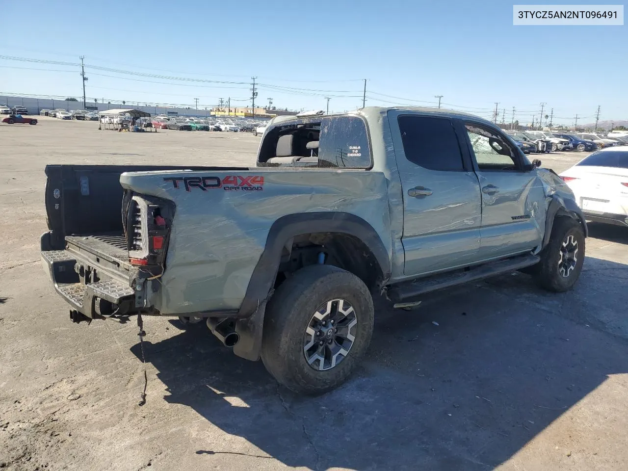 2022 Toyota Tacoma Double Cab VIN: 3TYCZ5AN2NT096491 Lot: 79328404