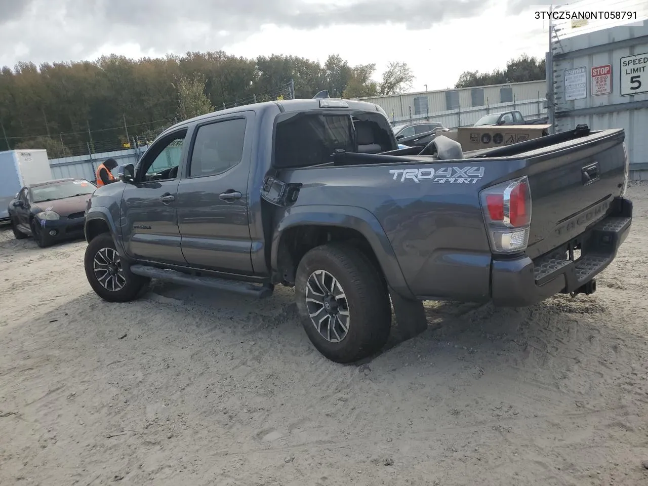 2022 Toyota Tacoma Double Cab VIN: 3TYCZ5AN0NT058791 Lot: 79387954