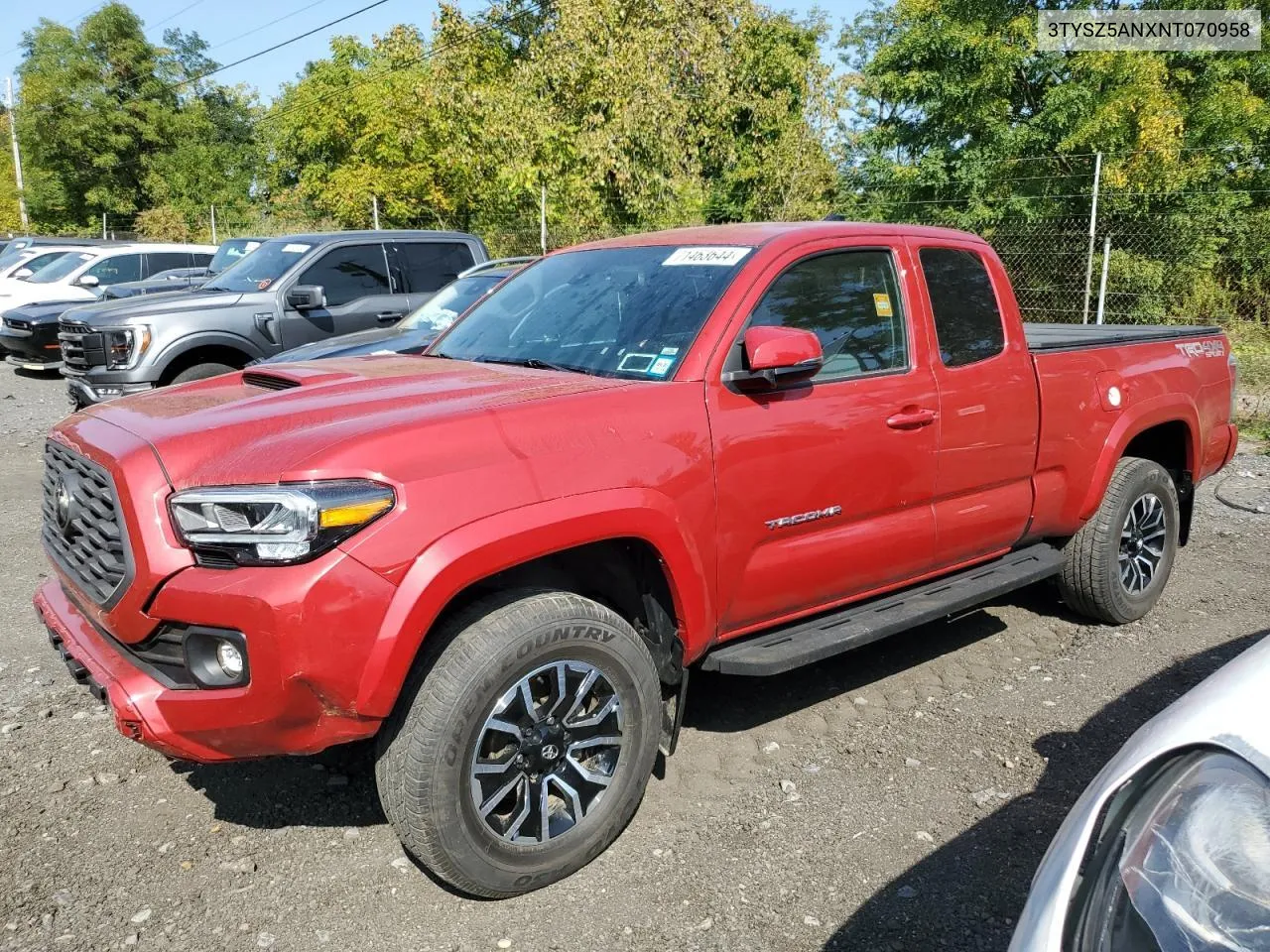 3TYSZ5ANXNT070958 2022 Toyota Tacoma Access Cab