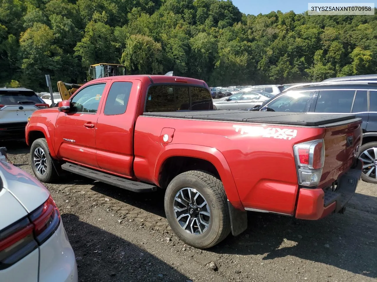 3TYSZ5ANXNT070958 2022 Toyota Tacoma Access Cab