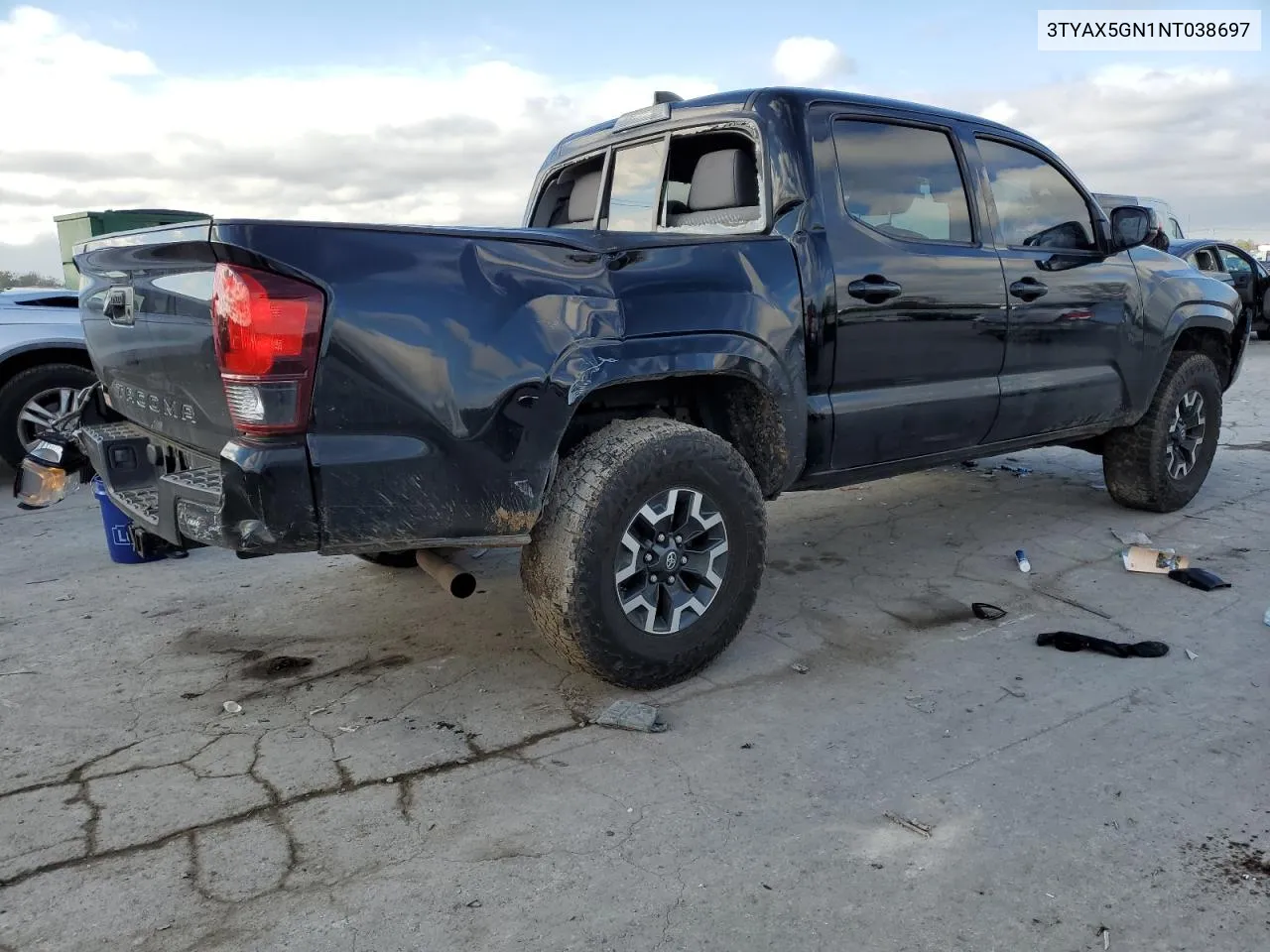 2022 Toyota Tacoma Double Cab VIN: 3TYAX5GN1NT038697 Lot: 80008084