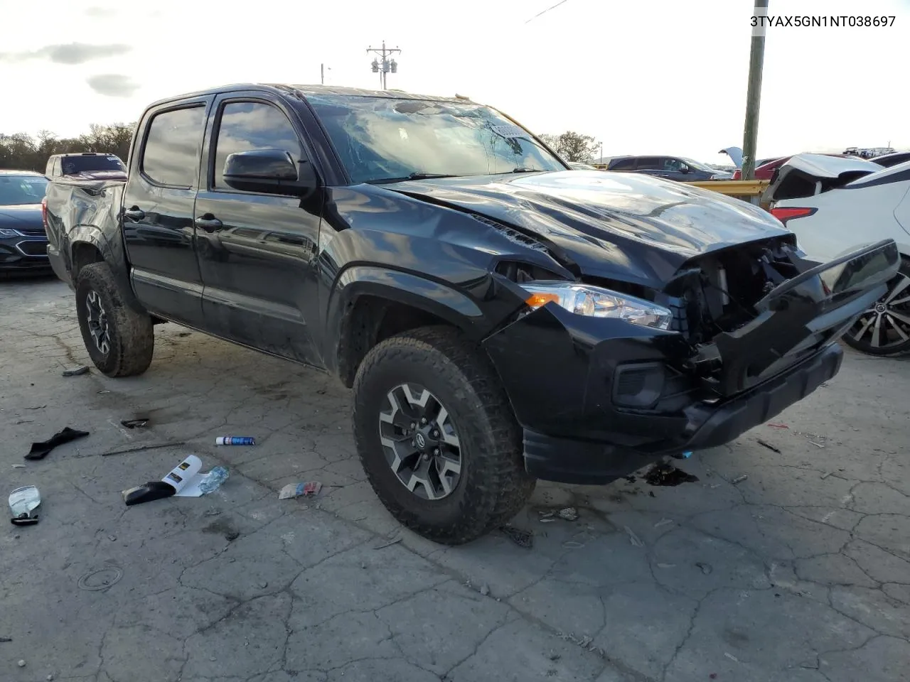 2022 Toyota Tacoma Double Cab VIN: 3TYAX5GN1NT038697 Lot: 80008084