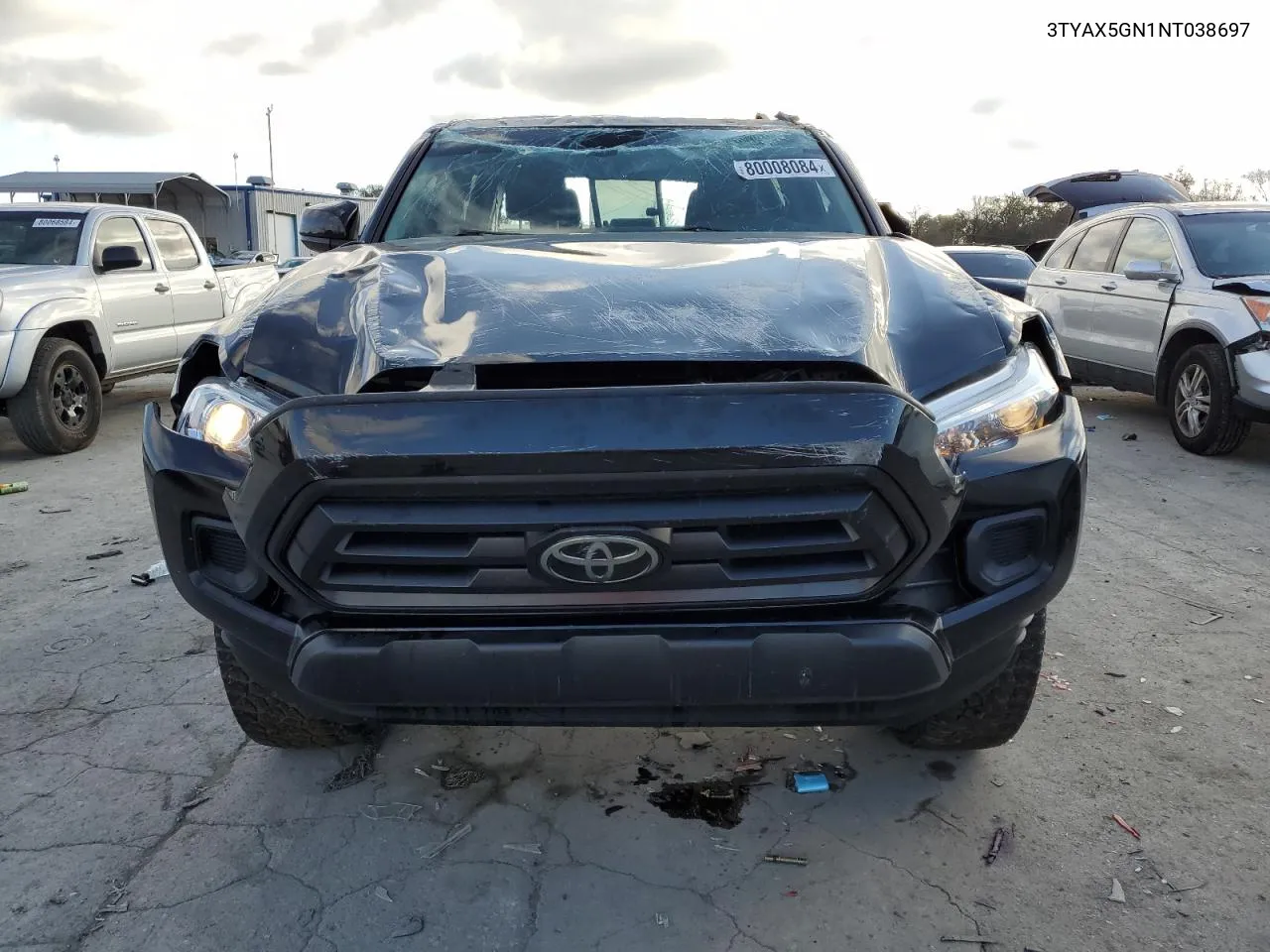 2022 Toyota Tacoma Double Cab VIN: 3TYAX5GN1NT038697 Lot: 80008084