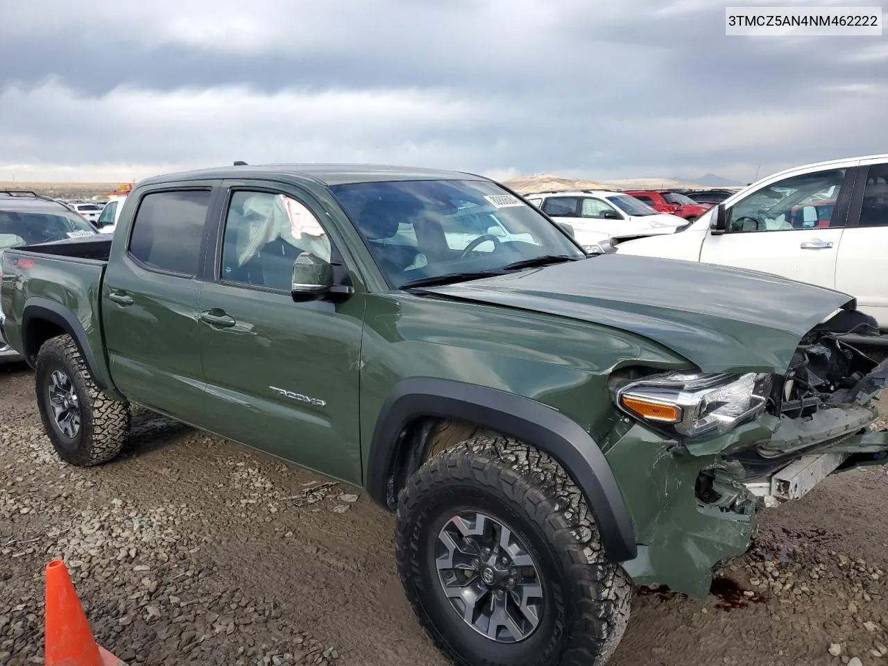 2022 Toyota Tacoma Double Cab VIN: 3TMCZ5AN4NM462222 Lot: 80886084