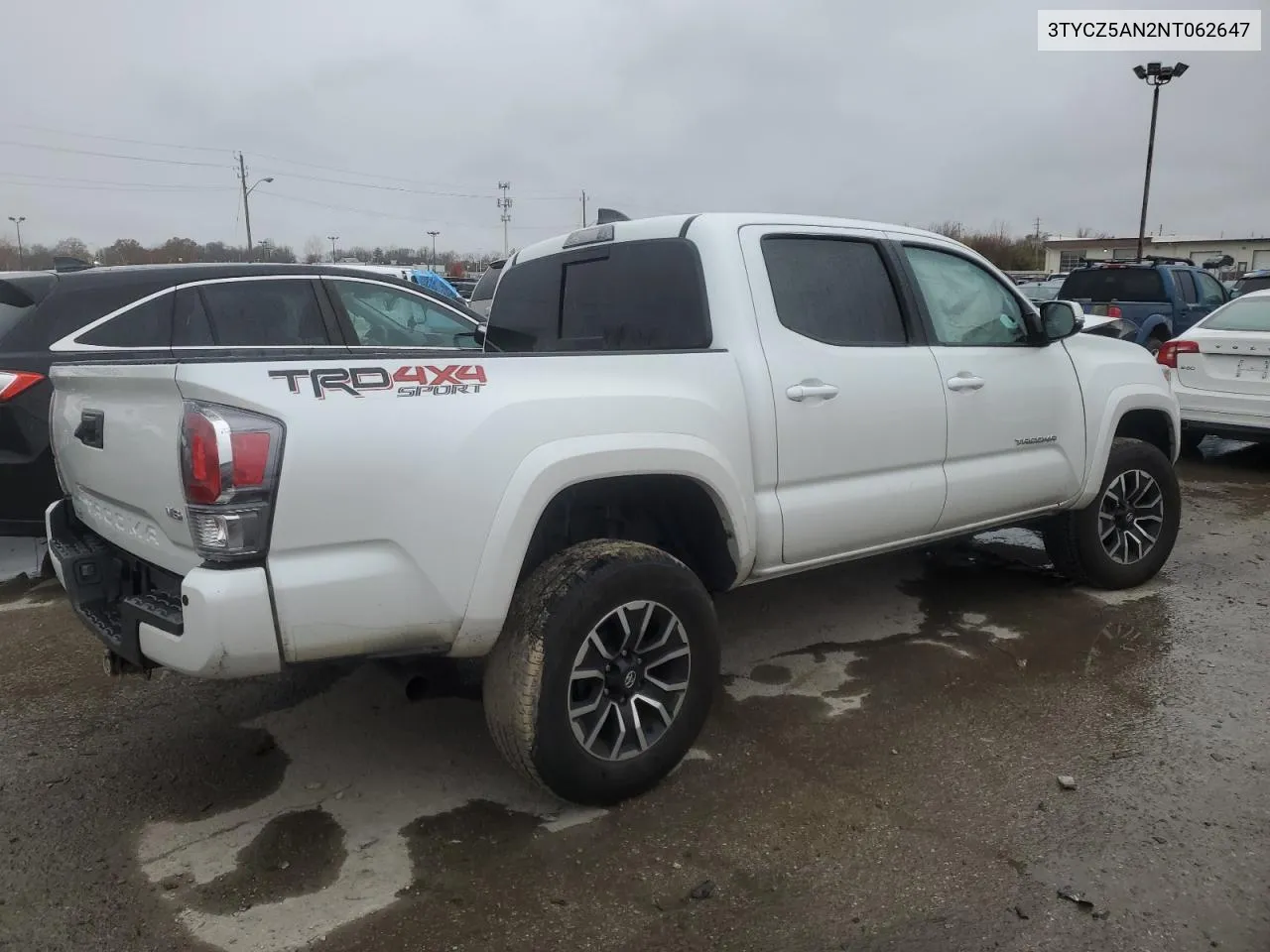 2022 Toyota Tacoma Double Cab VIN: 3TYCZ5AN2NT062647 Lot: 81302164