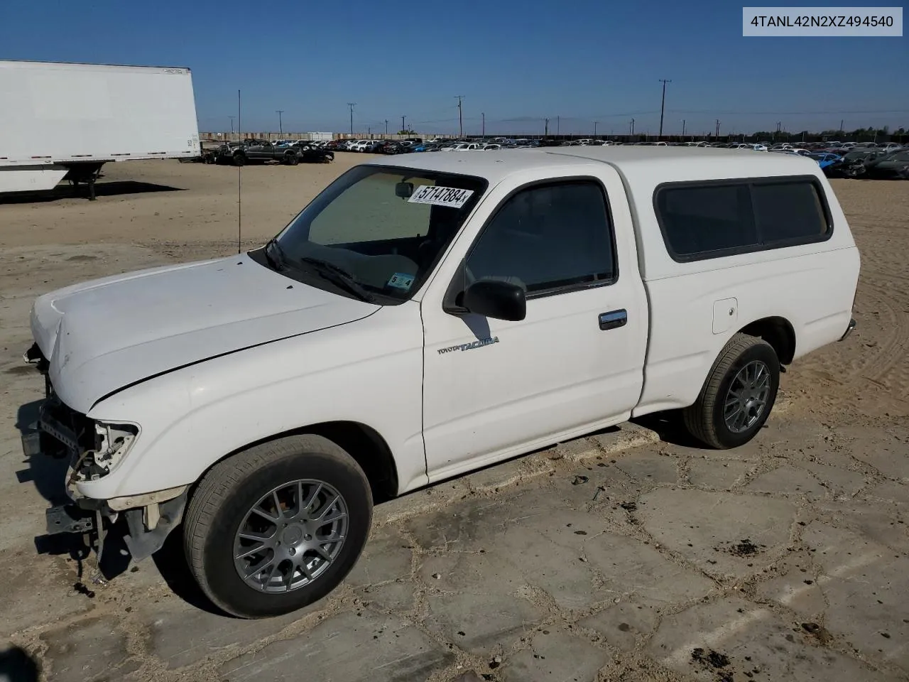 1999 Toyota Tacoma VIN: 4TANL42N2XZ494540 Lot: 57147884