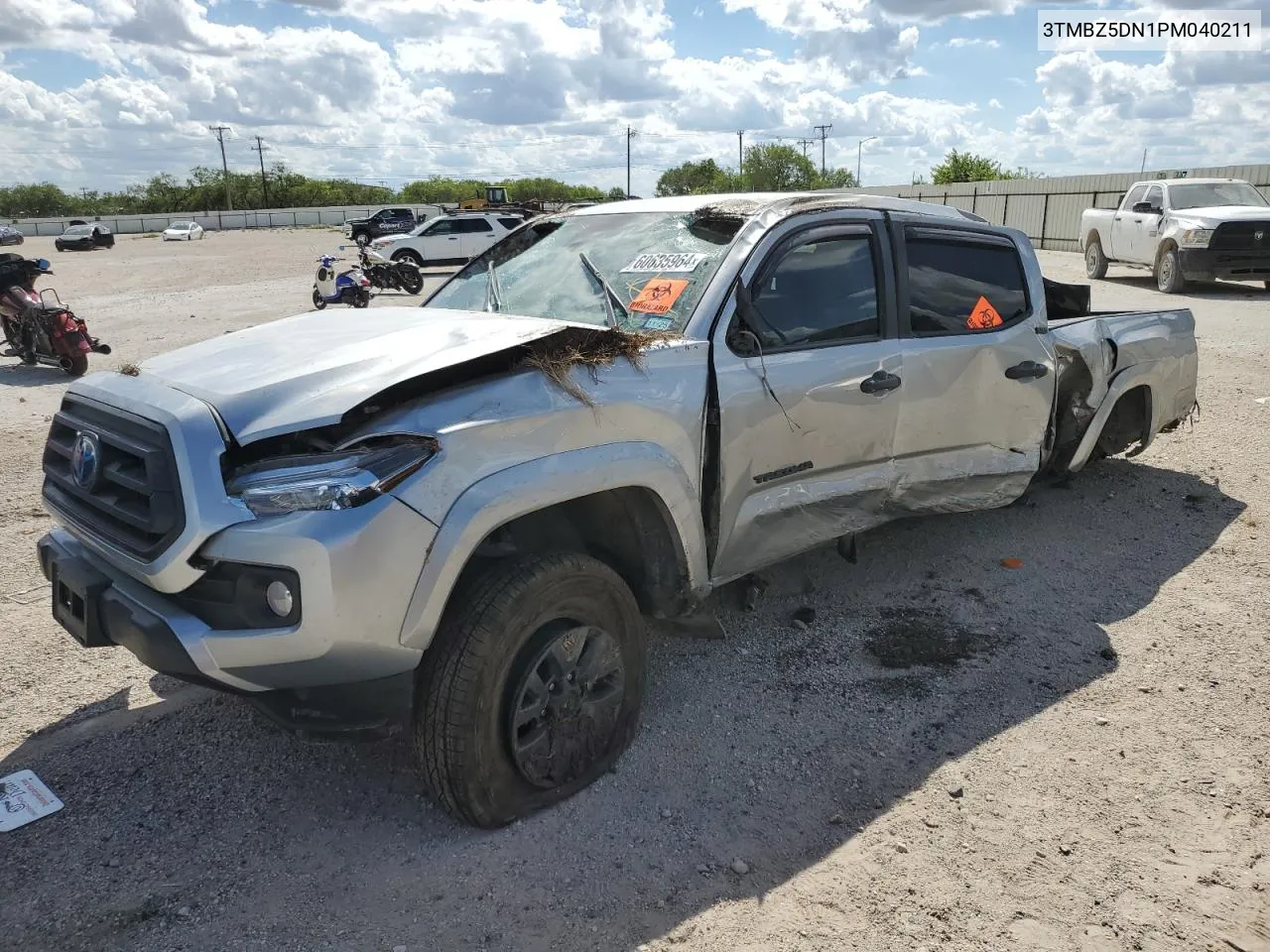 2023 Toyota Tacoma Double Cab VIN: 3TMBZ5DN1PM040211 Lot: 60635964