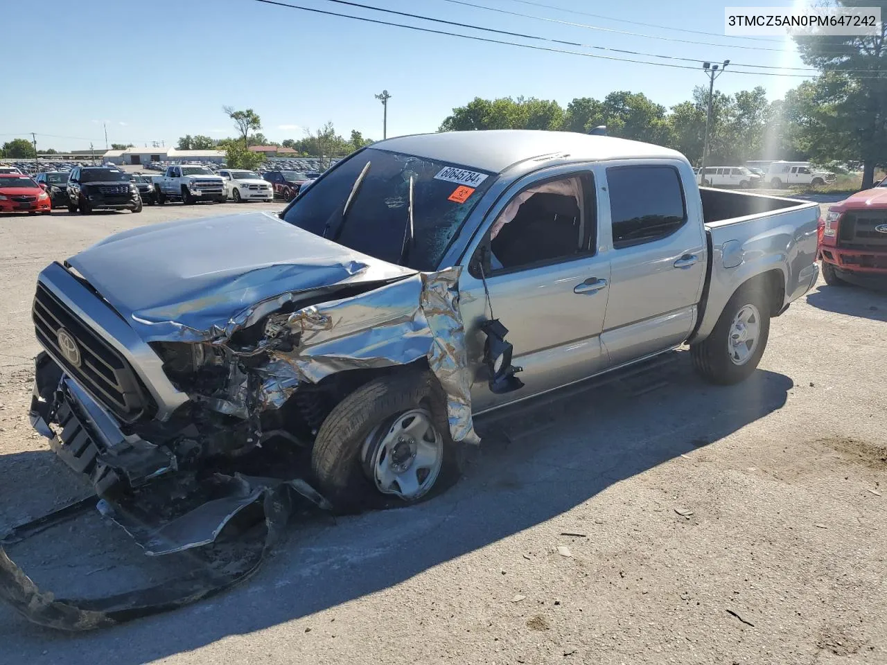 2023 Toyota Tacoma Double Cab VIN: 3TMCZ5AN0PM647242 Lot: 60645784