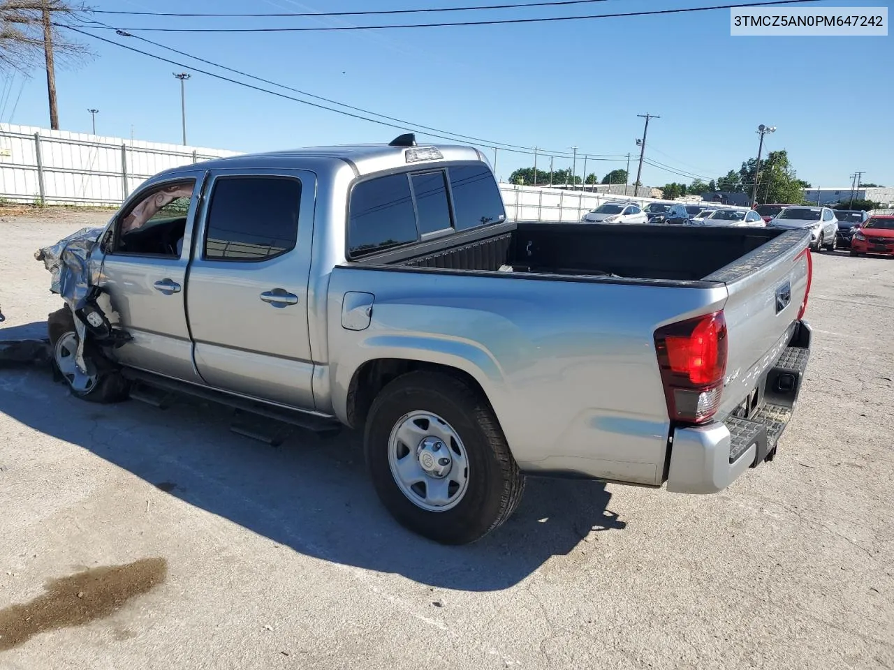 2023 Toyota Tacoma Double Cab VIN: 3TMCZ5AN0PM647242 Lot: 60645784