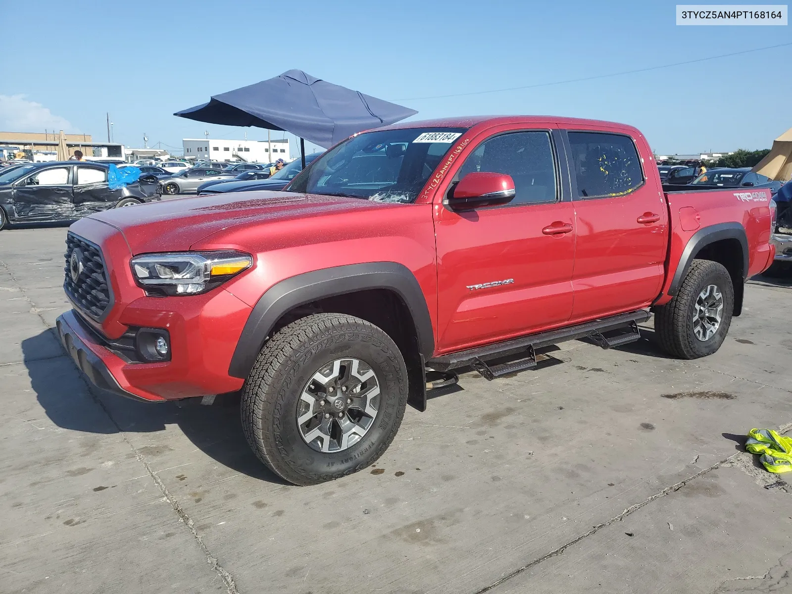 2023 Toyota Tacoma Double Cab VIN: 3TYCZ5AN4PT168164 Lot: 61883184