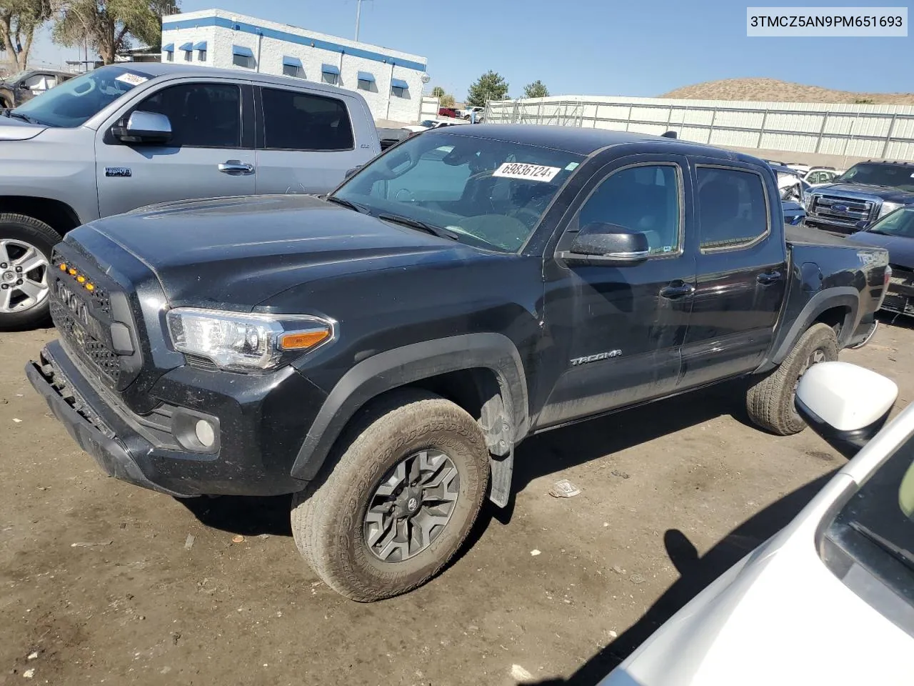 2023 Toyota Tacoma Double Cab VIN: 3TMCZ5AN9PM651693 Lot: 69836124