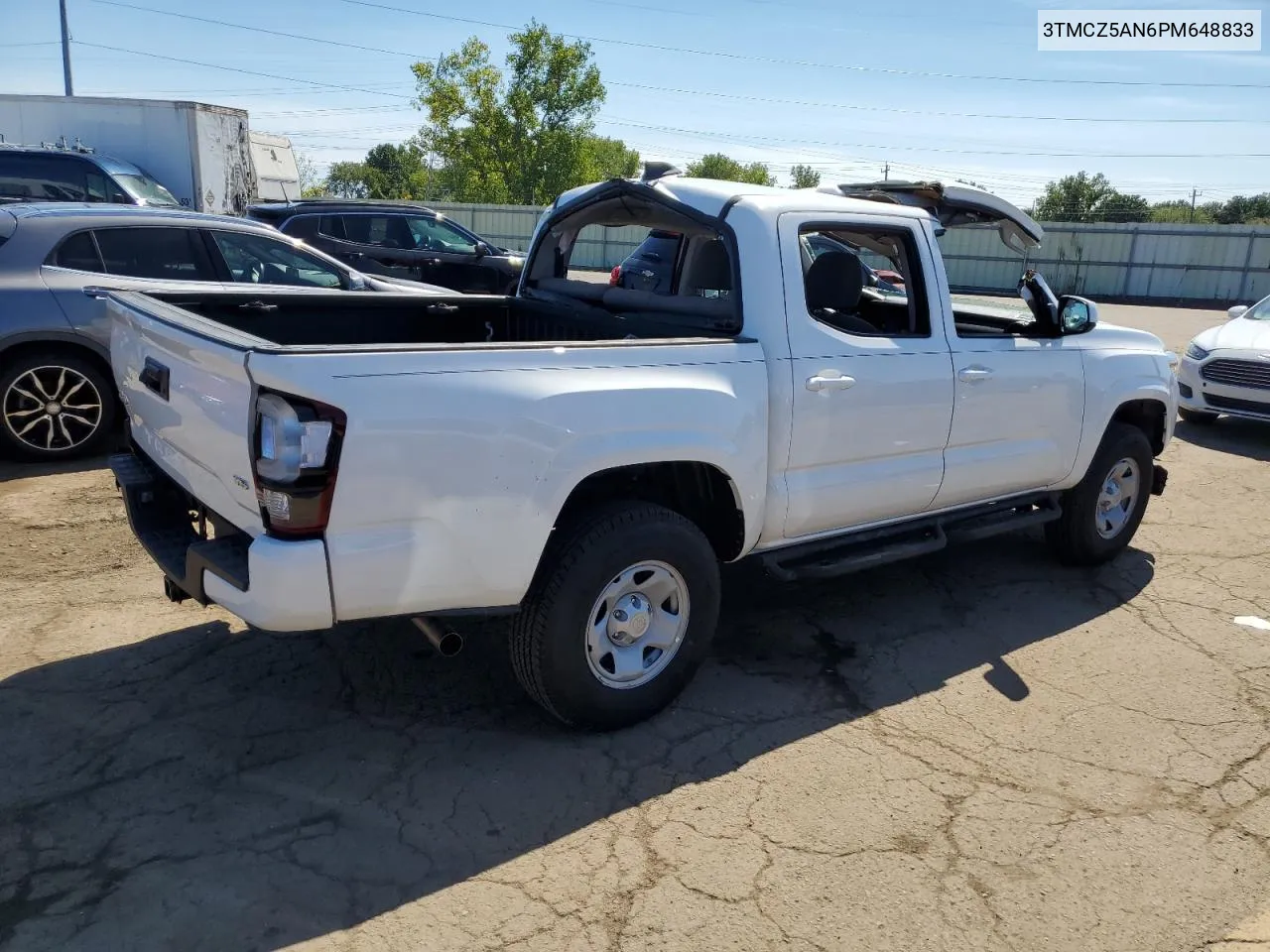 2023 Toyota Tacoma Double Cab VIN: 3TMCZ5AN6PM648833 Lot: 69935464