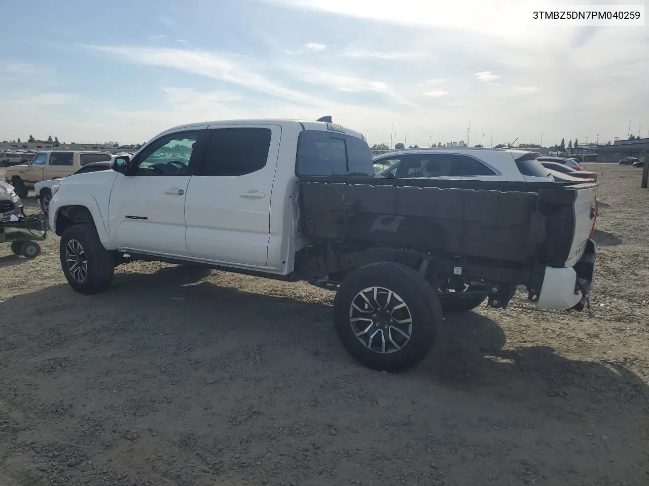 2023 Toyota Tacoma Double Cab VIN: 3TMBZ5DN7PM040259 Lot: 71313114