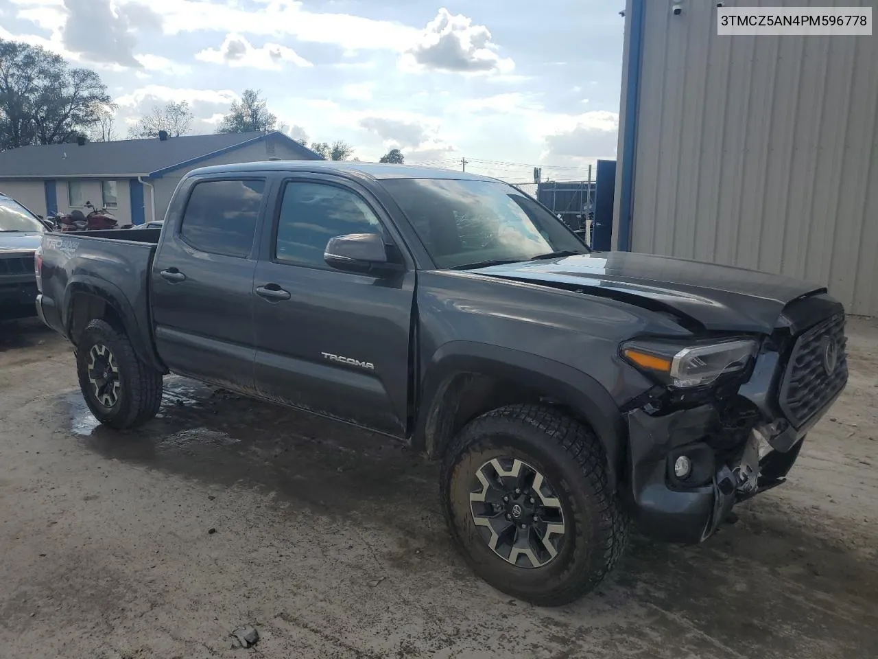 2023 Toyota Tacoma Double Cab VIN: 3TMCZ5AN4PM596778 Lot: 72360334