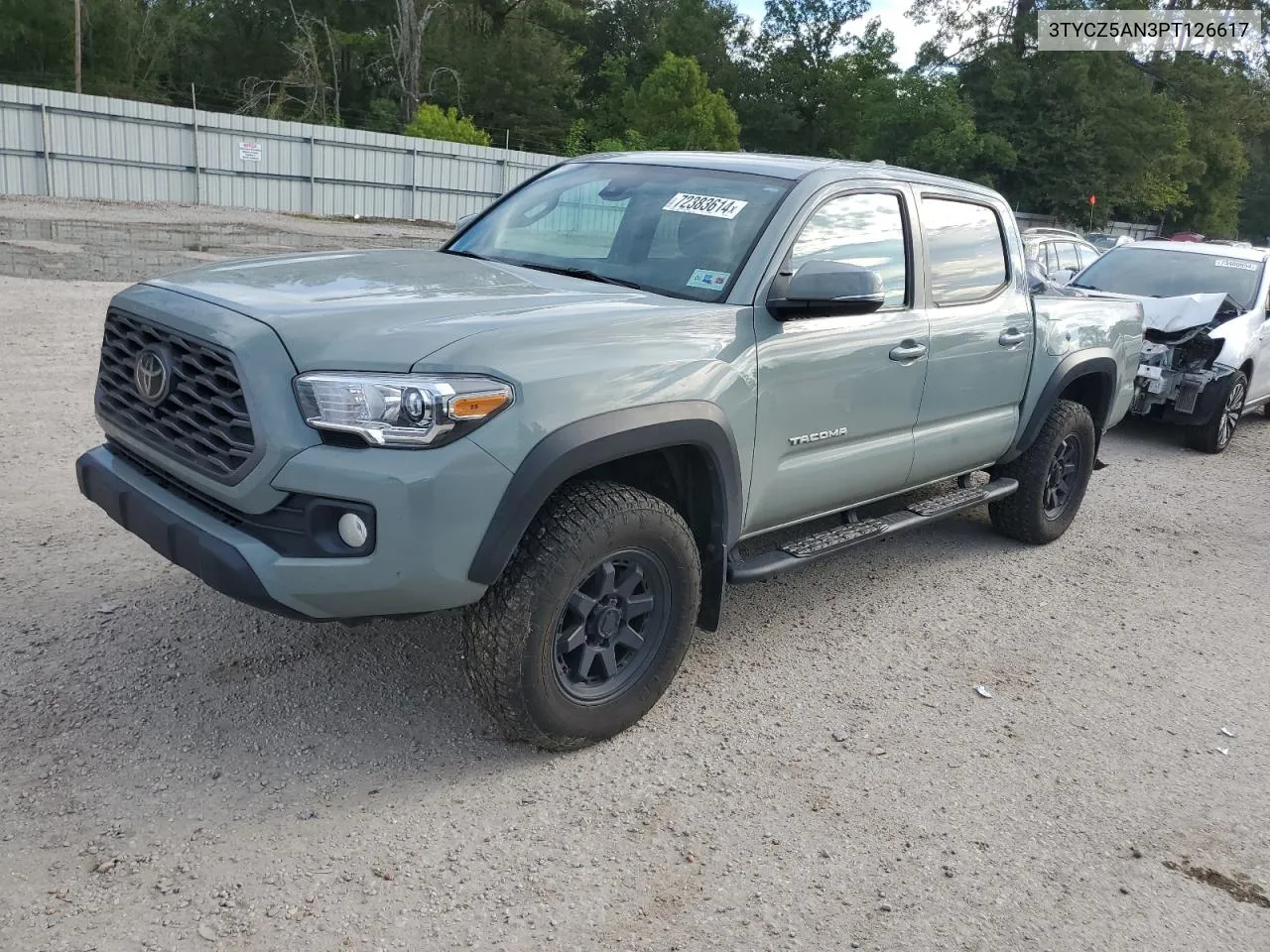 2023 Toyota Tacoma Double Cab VIN: 3TYCZ5AN3PT126617 Lot: 72383614