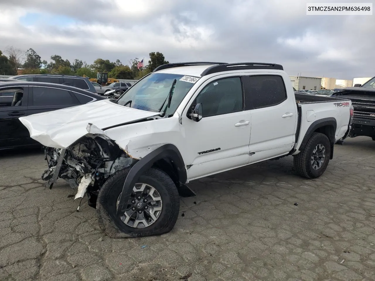 2023 Toyota Tacoma Double Cab VIN: 3TMCZ5AN2PM636498 Lot: 73021864