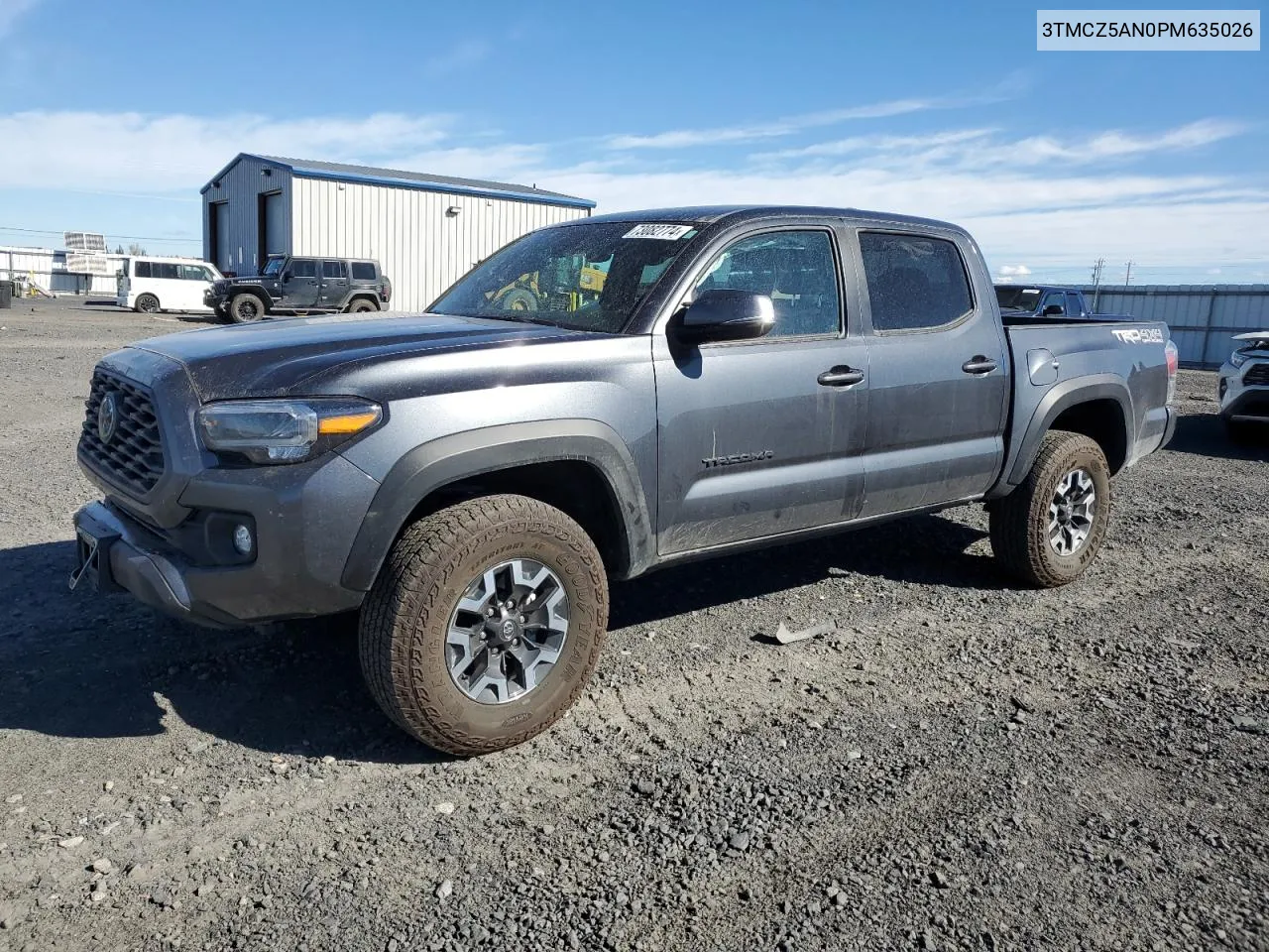 2023 Toyota Tacoma Double Cab VIN: 3TMCZ5AN0PM635026 Lot: 73082774