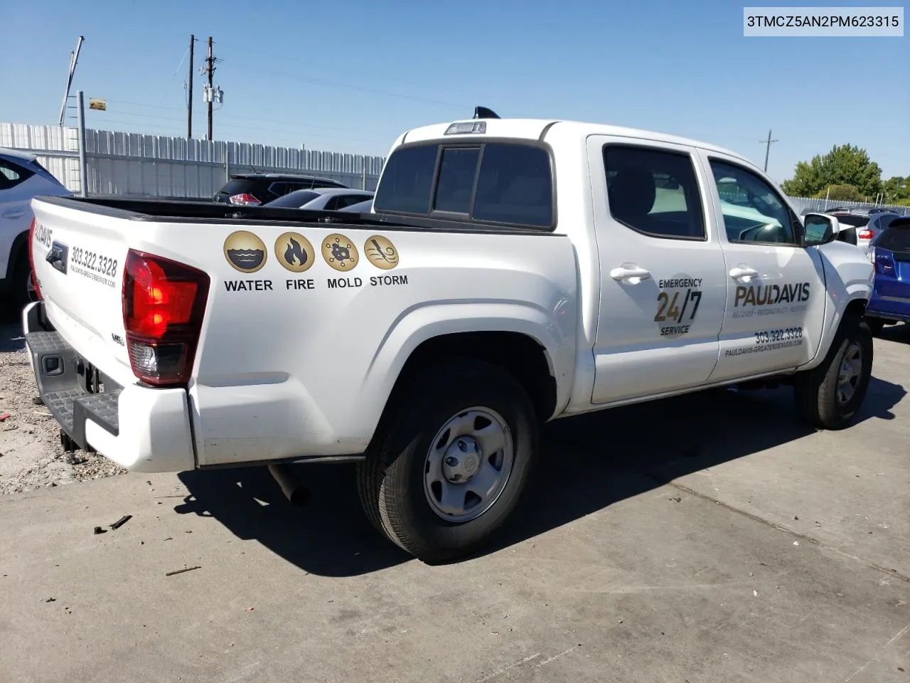 2023 Toyota Tacoma Double Cab VIN: 3TMCZ5AN2PM623315 Lot: 73280784