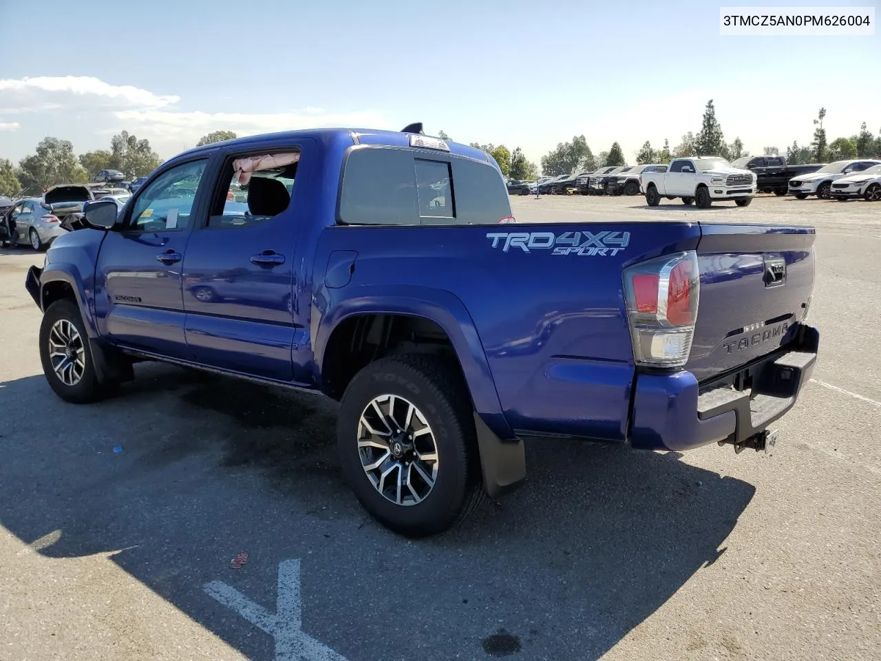 2023 Toyota Tacoma Double Cab VIN: 3TMCZ5AN0PM626004 Lot: 73981954