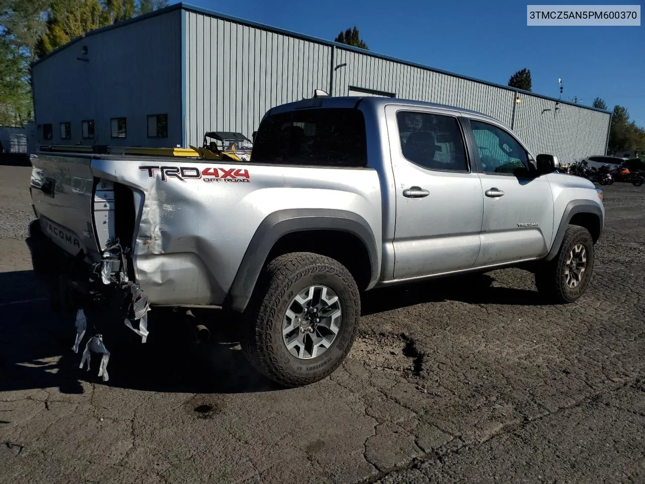 2023 Toyota Tacoma Double Cab VIN: 3TMCZ5AN5PM600370 Lot: 74047744