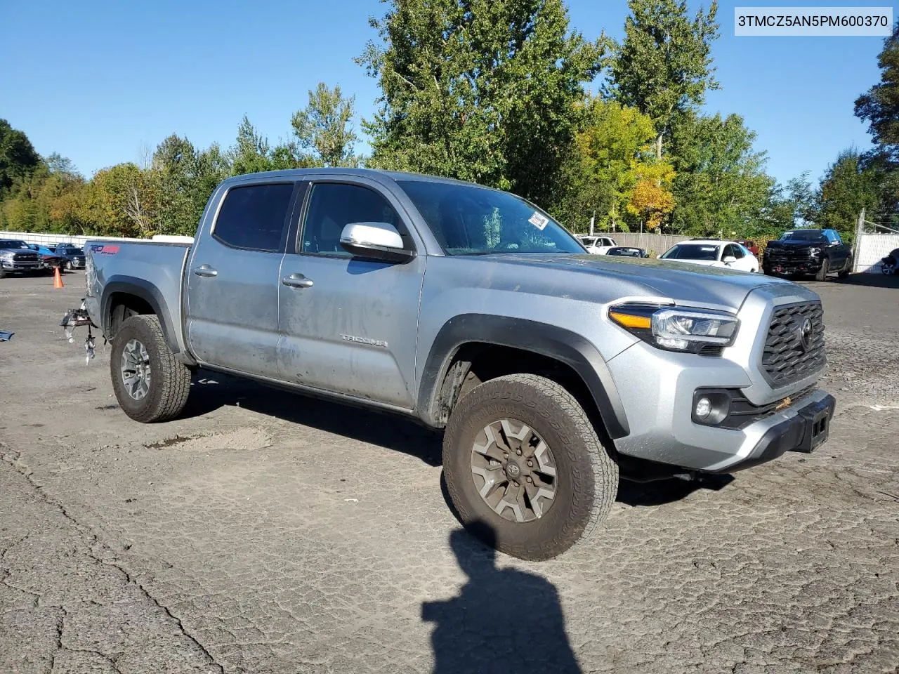 2023 Toyota Tacoma Double Cab VIN: 3TMCZ5AN5PM600370 Lot: 74047744