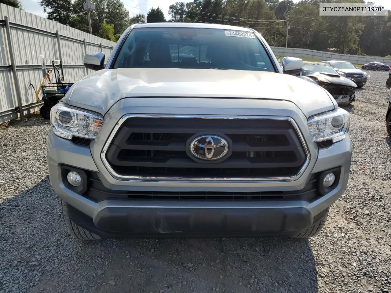 2023 Toyota Tacoma Double Cab VIN: 3TYCZ5AN0PT119706 Lot: 74480574