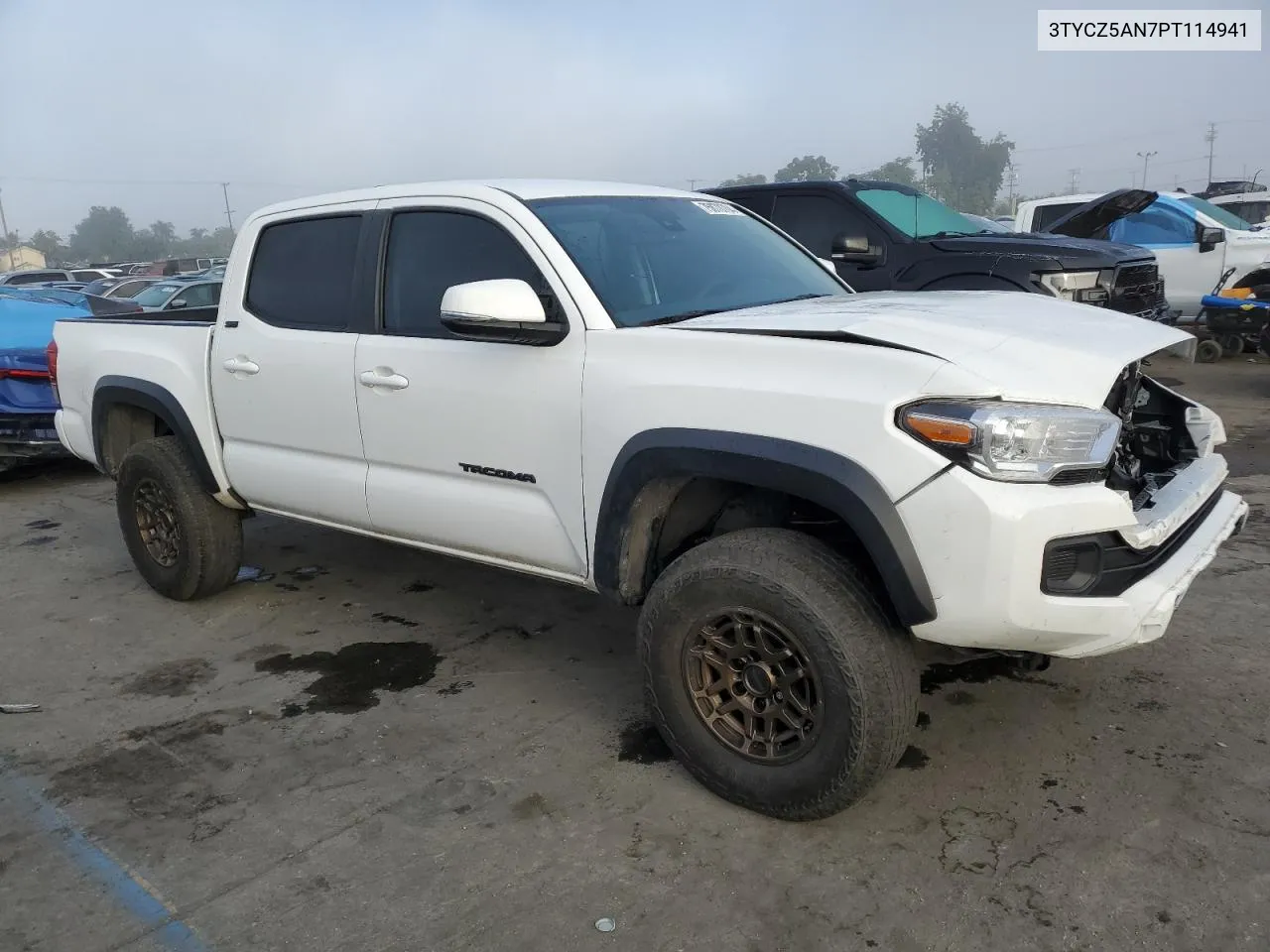 2023 Toyota Tacoma Double Cab VIN: 3TYCZ5AN7PT114941 Lot: 75878704