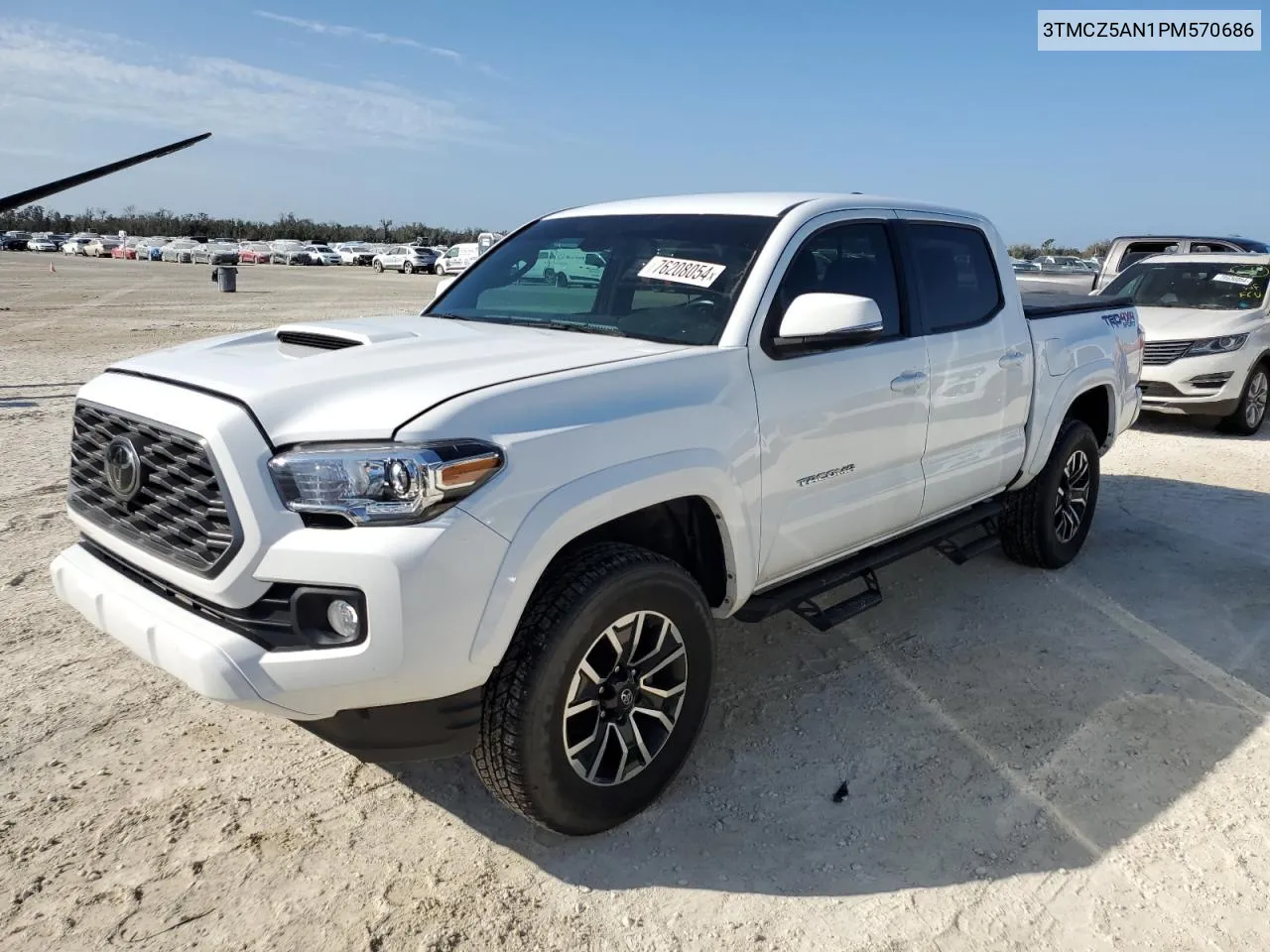 2023 Toyota Tacoma Double Cab VIN: 3TMCZ5AN1PM570686 Lot: 76208054