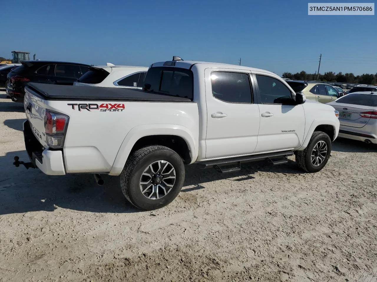 2023 Toyota Tacoma Double Cab VIN: 3TMCZ5AN1PM570686 Lot: 76208054