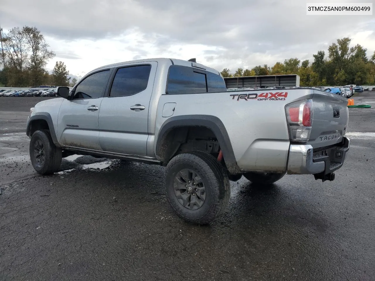 2023 Toyota Tacoma Double Cab VIN: 3TMCZ5AN0PM600499 Lot: 77219874