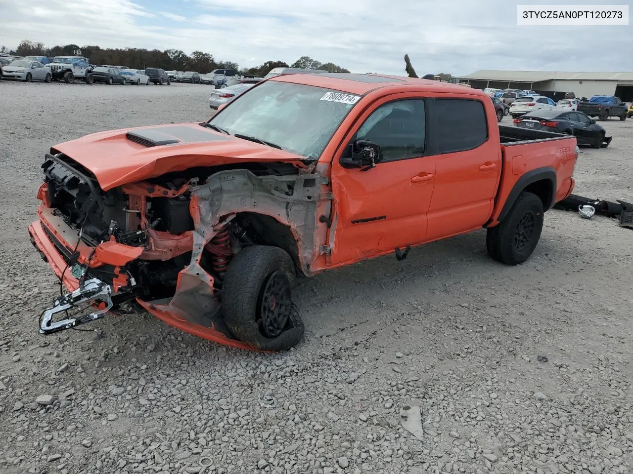 2023 Toyota Tacoma Double Cab VIN: 3TYCZ5AN0PT120273 Lot: 78609714