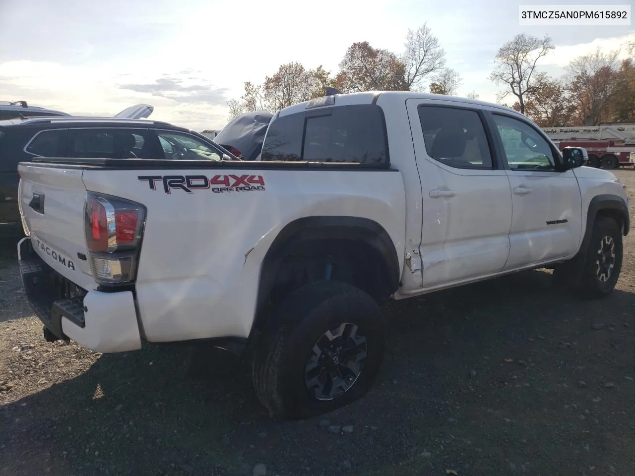 2023 Toyota Tacoma Double Cab VIN: 3TMCZ5AN0PM615892 Lot: 79398484