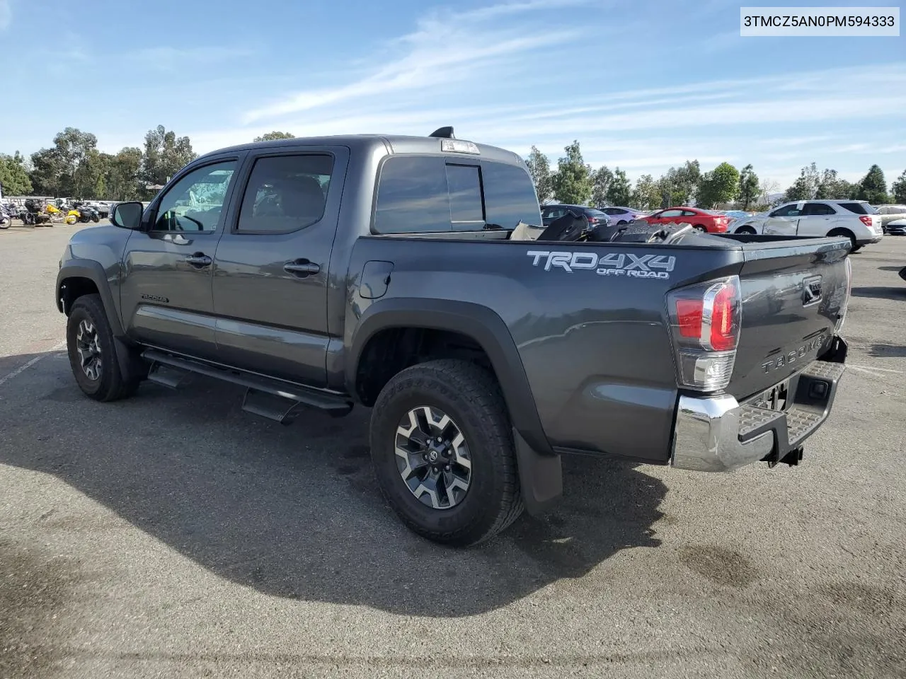 2023 Toyota Tacoma Double Cab VIN: 3TMCZ5AN0PM594333 Lot: 79547794