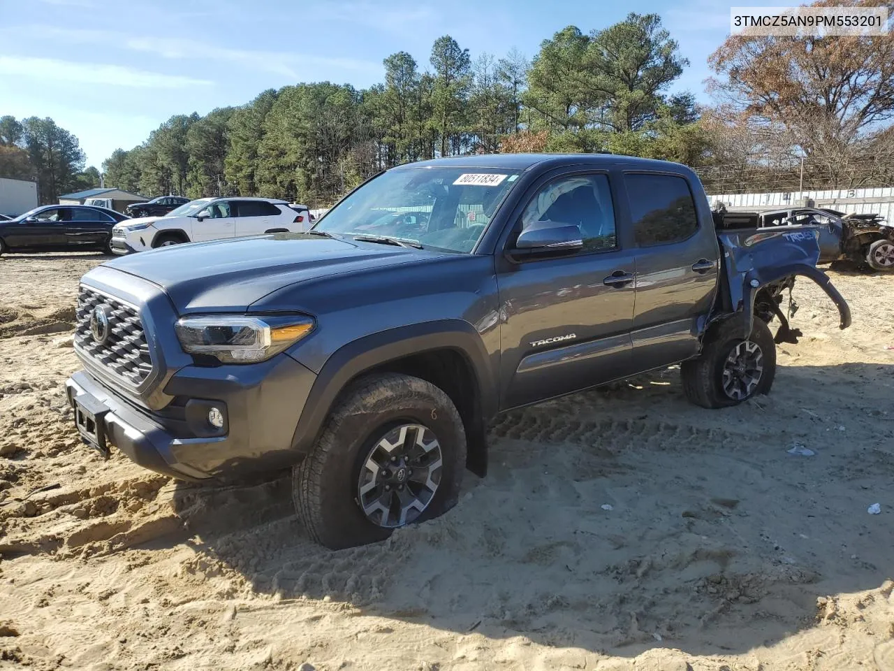 2023 Toyota Tacoma Double Cab VIN: 3TMCZ5AN9PM553201 Lot: 80511834