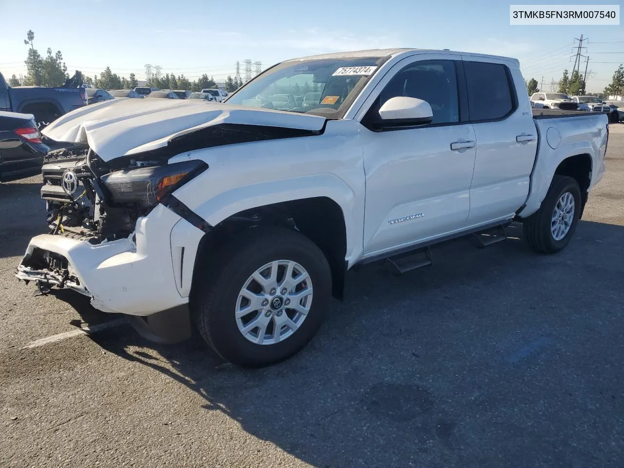 2024 Toyota Tacoma Double Cab VIN: 3TMKB5FN3RM007540 Lot: 75774374